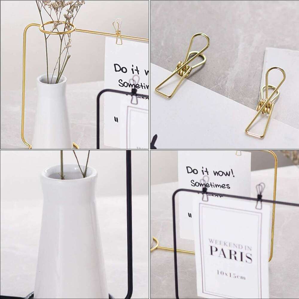 Creative Decor Nordic Style Art Retro Vase Metal Plant Holder Deoration Iron Line Flower Ornament For Home Room Garden C260116