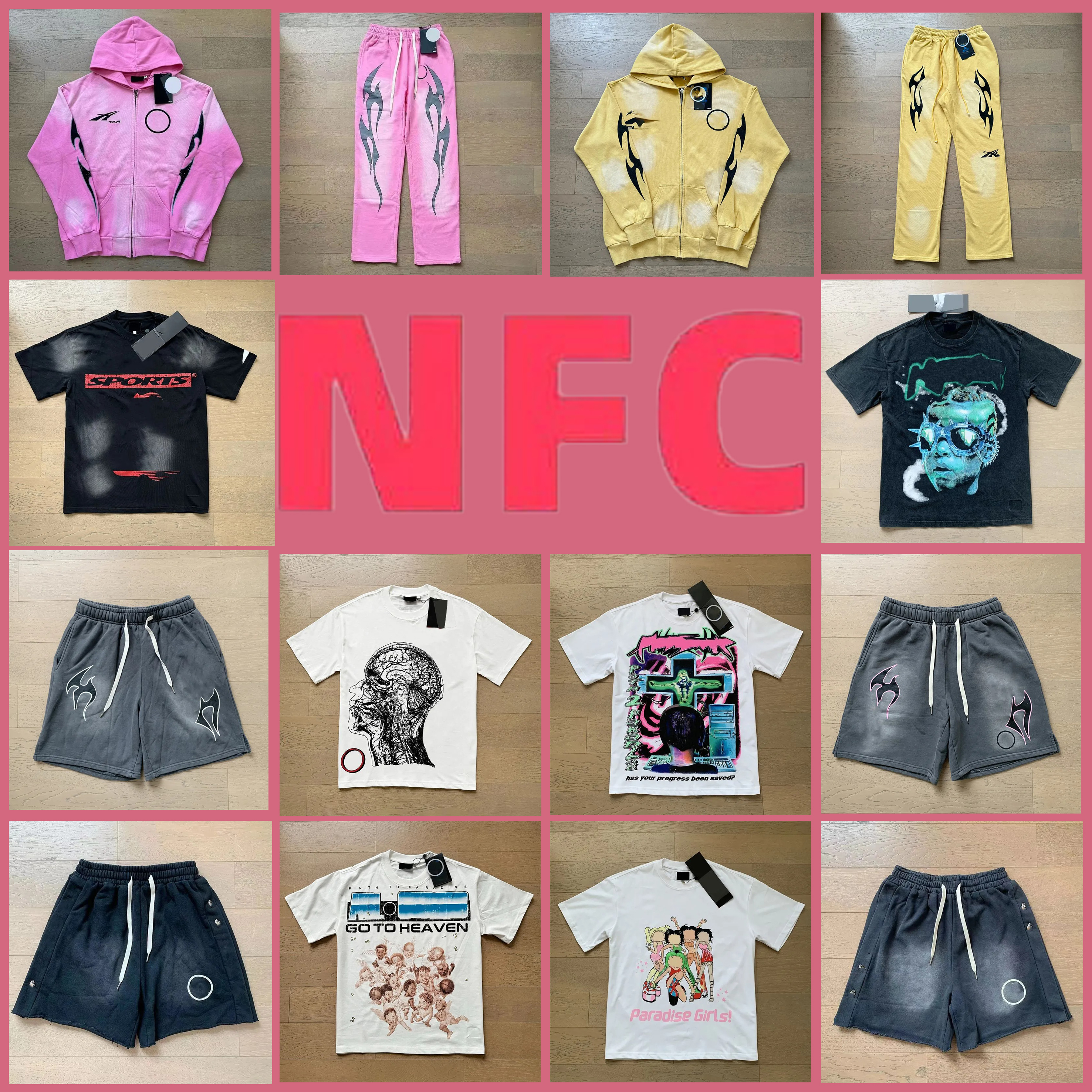 5A designer t shirt High quality designer graphic shirt Mens short sleeve designer with NFC scan new womens wash street loose round neck casuas High Street