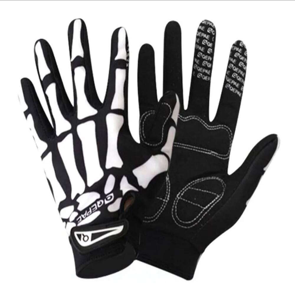 2026 New Long Warm for Cycling Sports Outdoor Full Finger Skull Gloves Y260115