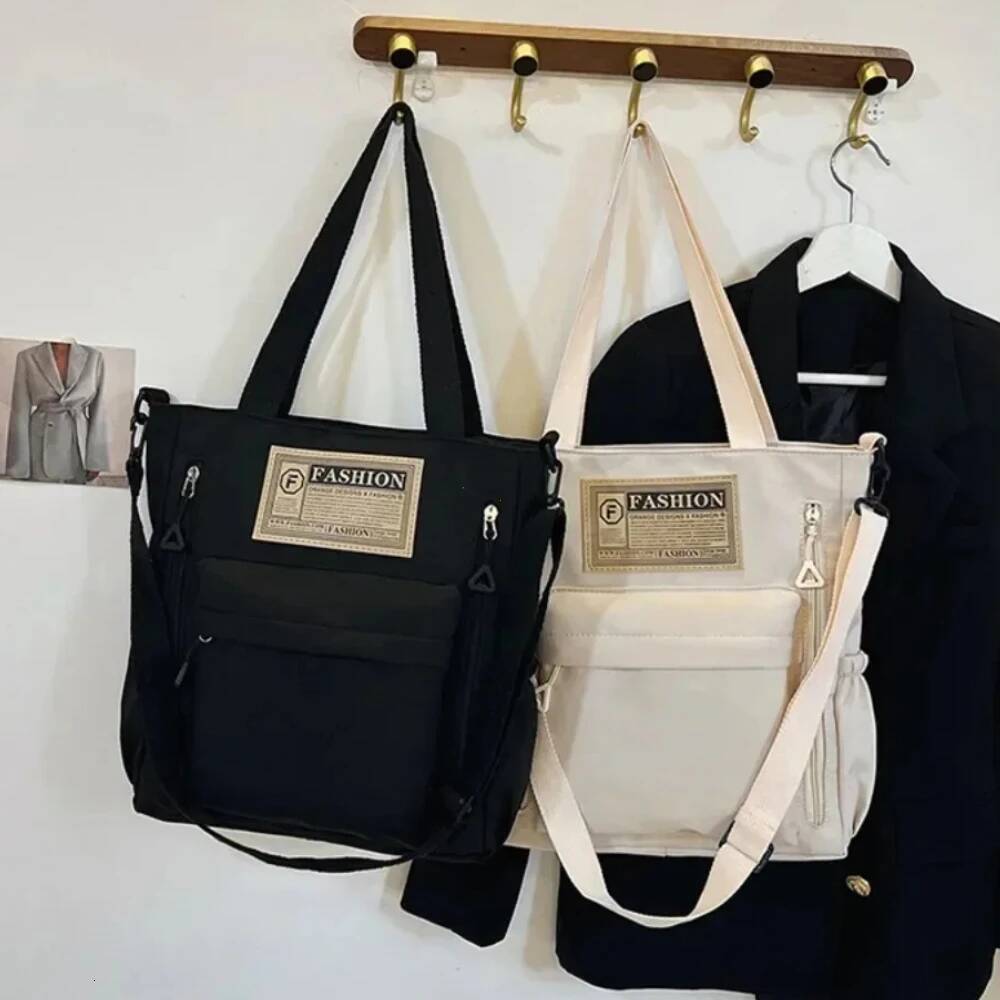 Bestseller Newest Female Teens Students' Shoulder Bag Style Contrast Color Handbag Stylish Nylon Korean Crossbody Shopping Bags 2026 ddmybear