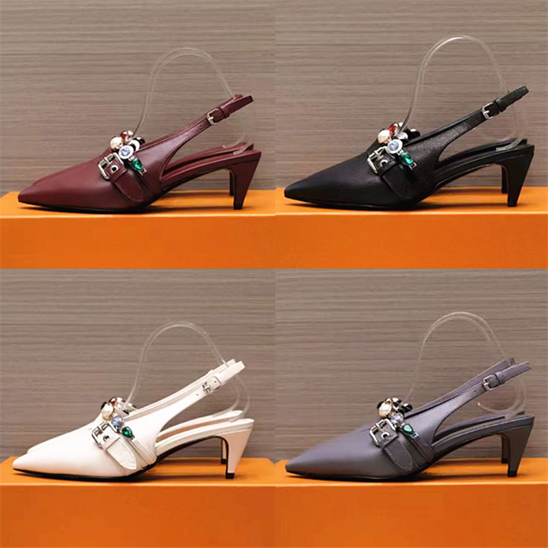 Women's Genuine Leather Sexy the lazy Slippers Open Toe Mules Summer Walk Holiday Women's shoes sandals 35-42 size