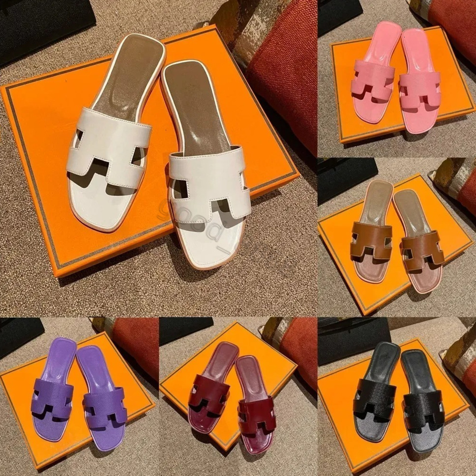 Sandal Beach slippers Classic Flat heel Summer Lazy Designer fashion Cartoon Big Head flops leather lady Slides women shoes Hotel Bath Ladies sexy Slippersa