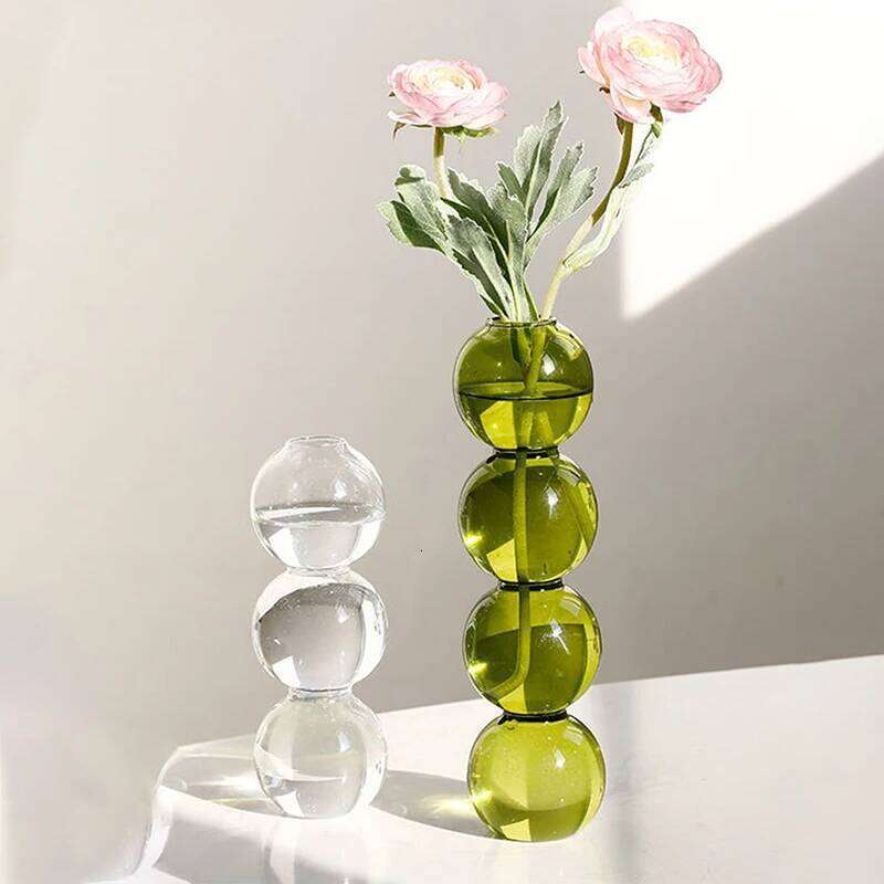 Glass Nordic Decor Living Room Terrarium Flower Vase Plant Pots Decorative Home Accessories Decoration Gift C260116