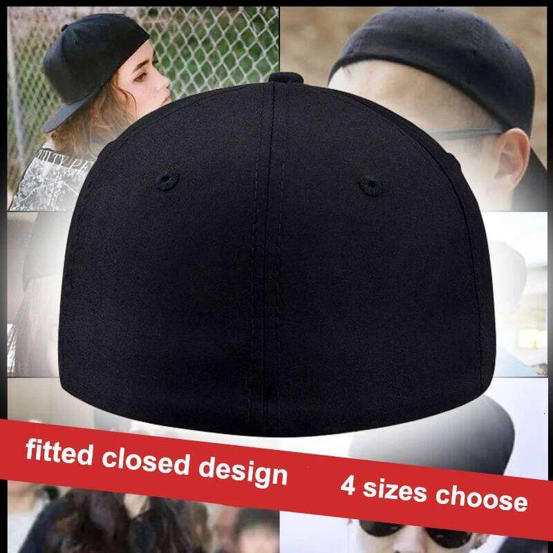 Short Bill Brim 4 Size Fitted Closed Caps Hats New Cycling Plain Trucker Men Women Hip Hop Baseball Snapback Sun Visor Era Y260115