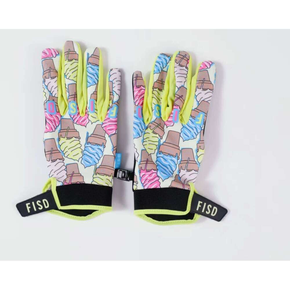 FISD NEW 2025 Ice cream Touch Screen Motorcycle Downhill DH MX MTB Riding Gear Protective Gloves Sports Cycling Glove Y260115
