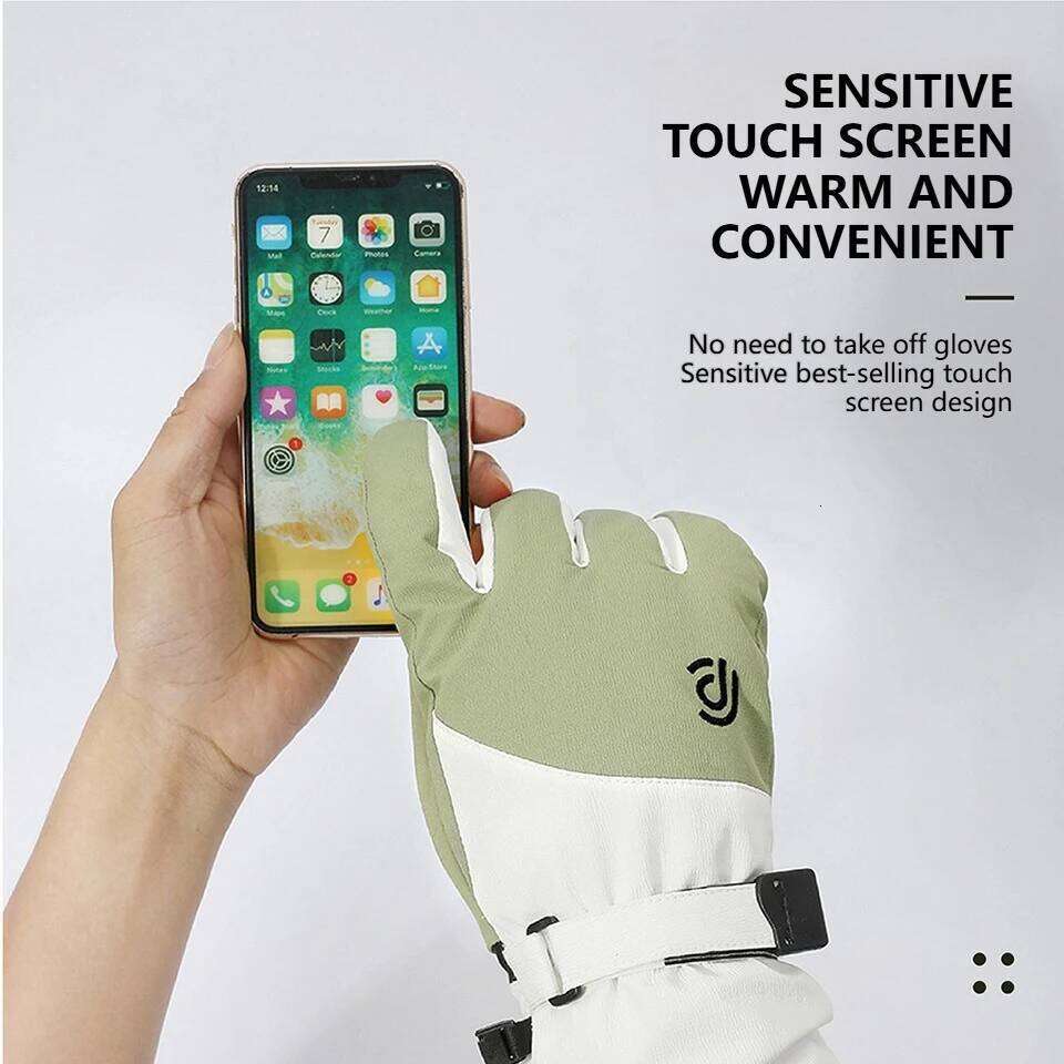 GTUBIKE Winter Ski Outdoor Thick Snowboarding Windproof Waterproof for Riding Touch-Screen Skiing Gloves Y260115