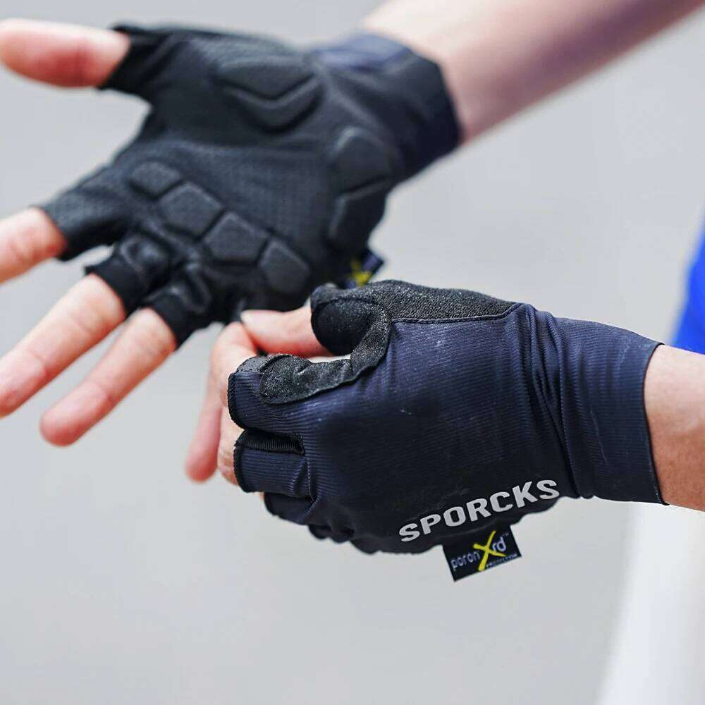 Sporcks Cycling Reflective Half-Finger Shock-Absorbing Non-Slip Breathable Outdoor Sports Road Gloves Y260115