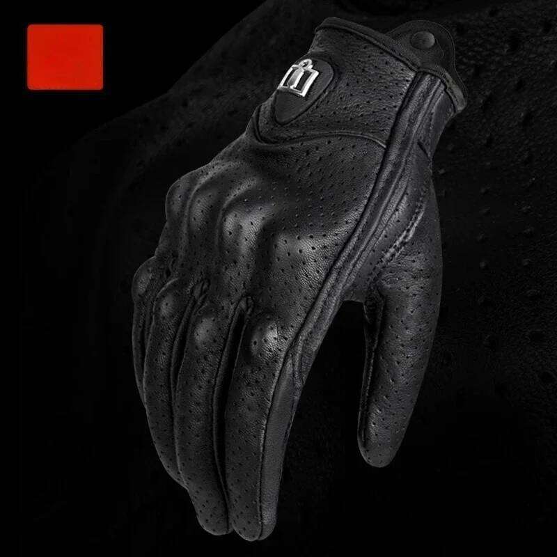 Autumn Winter Warm Waterproof Thickened Leather - Electric Motorcycle Bicycle Riding Gloves Y260115