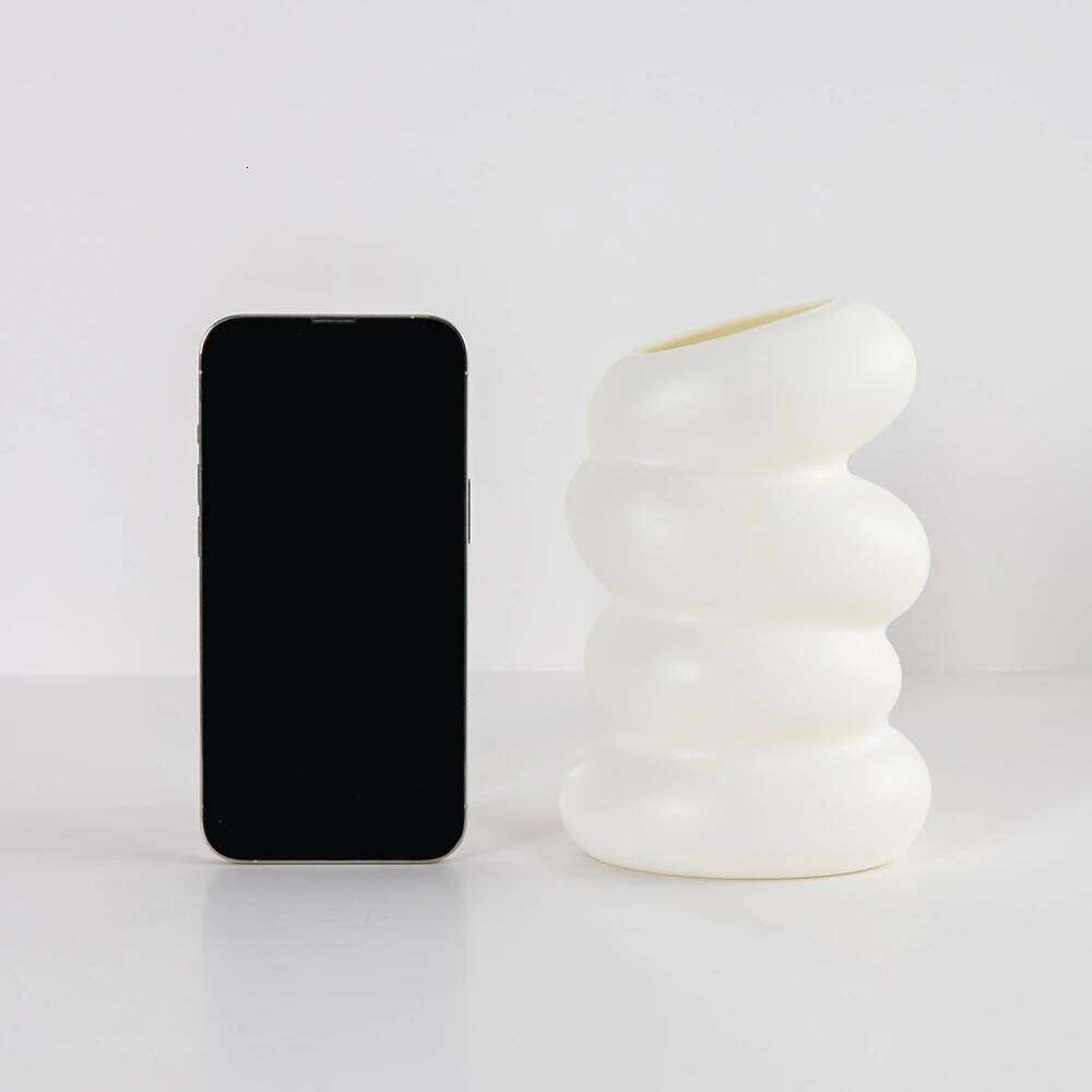 Plastic Vase Imitation Ceramic Flowers Pots Wedding Home Room Outdoor Table DIY Gift Bonsai Festival Yard Garden Decor C260116