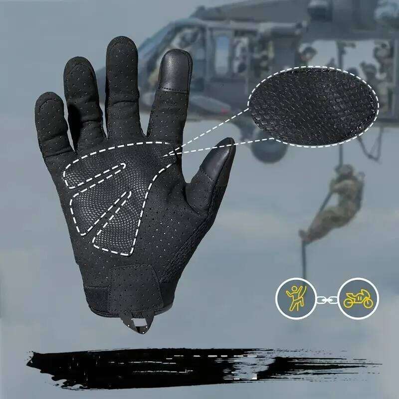Touch Screen Army Tactical Men Women Paintball Airsoft Combat Motocycle Hard Knuckle Full Finger Military Gloves Y260115