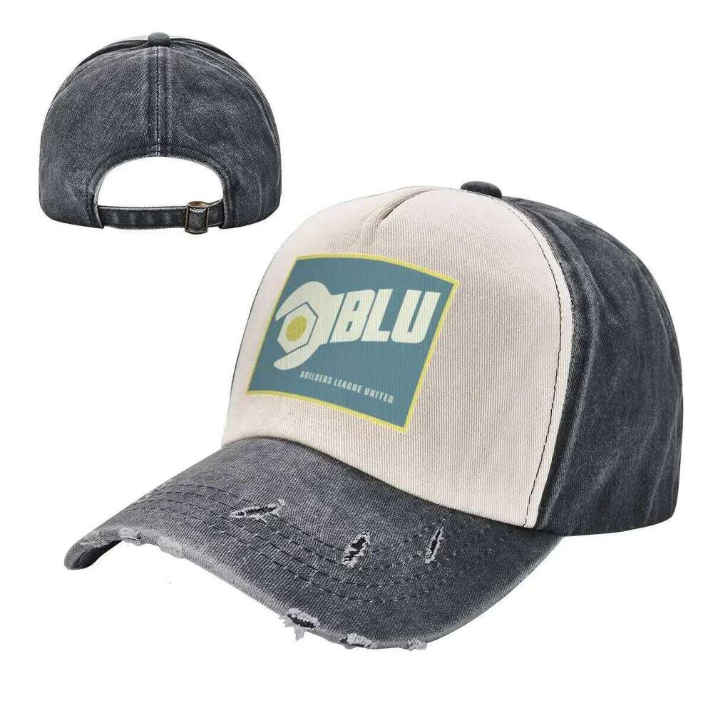 TF2 team BLU logo Baseball Cap Kids Big Size Hat Luxury Woman Men's Y260115