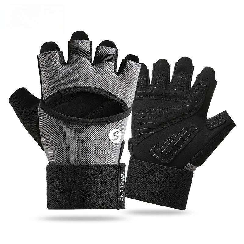 Gloves Outdoor Extended Wrist Guards Protection Cycling Horizontal Bar Non-slip Sports Fitness Half Finger Y260115
