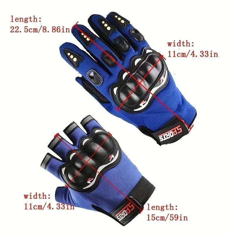 Outdoor Sport Motorcycle Tactical Anti Slip And Wear-resistant Knuckles Protective Race Car Riding Cycling Gloves Y260115