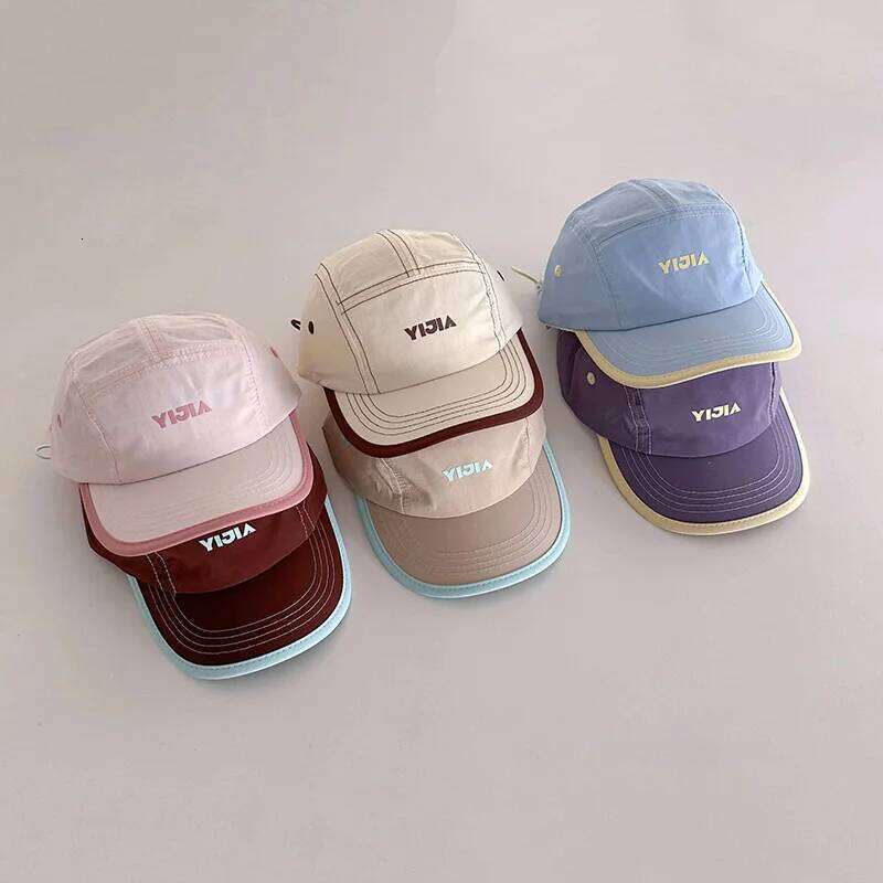 Summer Kids Baseball Cap Outdoor Sport Quick Drying Duck Tongue For Boys Girls Thin Breathable Children Sun Hat Y260115