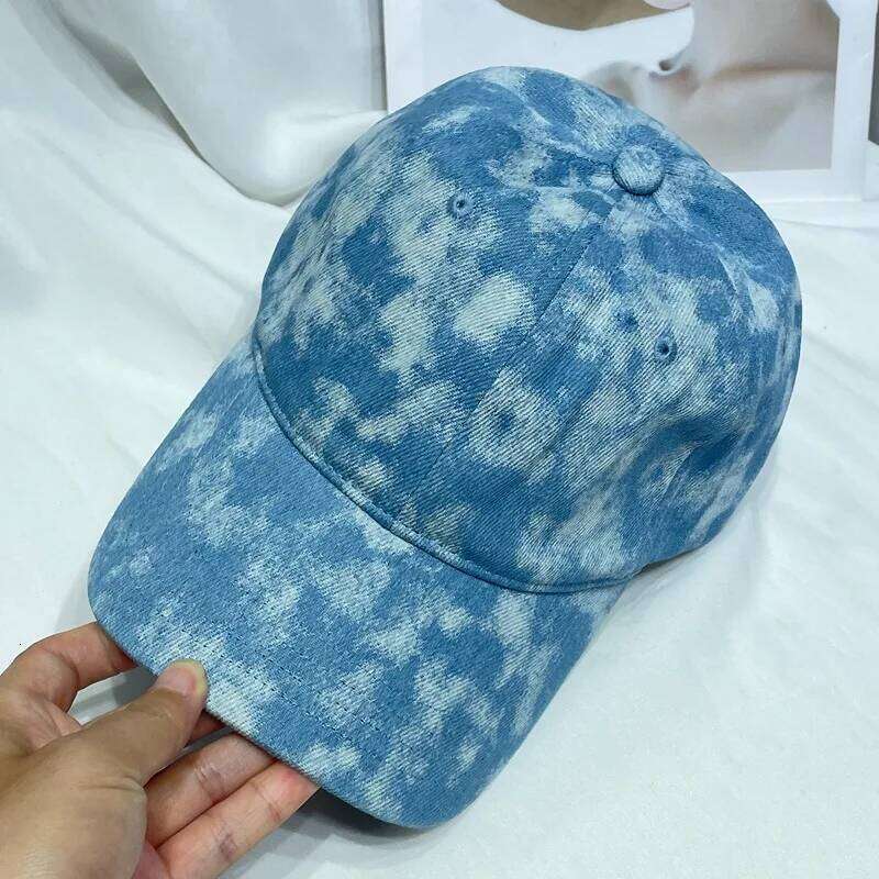 Tie dye cowboy baseball women's face small casual soft cap visor KJ202410143 Y260115