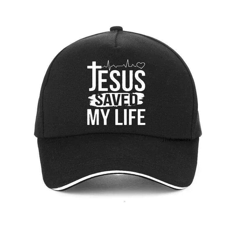Summer Hat Printed Saved My Life Baseball Cap I Belong To Jesus Caps Men Cotton Christ Religion Christian Faith Hats Y260115