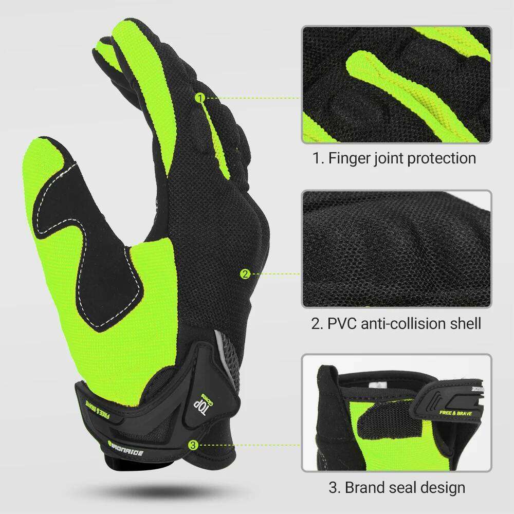Motorcycle Full Finger Cycling ATV MTB Guantes Moto Touch Screen Motorbike Racing Gloves For Men Women Y260115