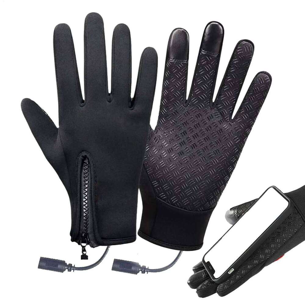 USB Electric Heated Motorcycle Outdoor Winter Touch Screen Ski Sport Fishing Skiing Warm Riding Bicycle Gloves Y260115