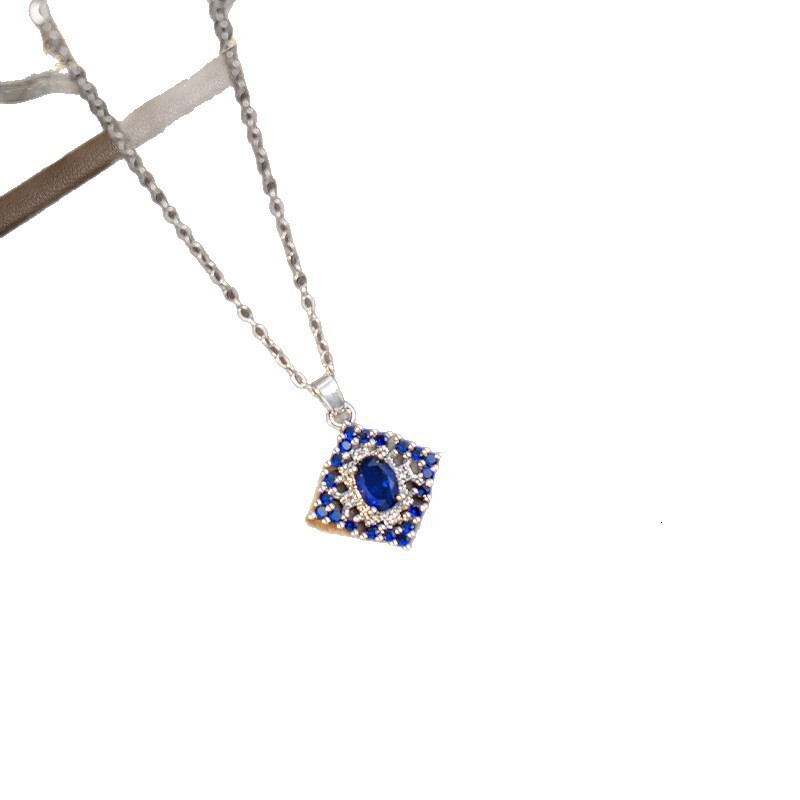 Luxury Brand Designer Jewelry Luxury Set With High-End Feel, Egant And Light Luxury Full Diamond Necklace For Women, Earrings, Ring, Full Diamond Copp - view 6