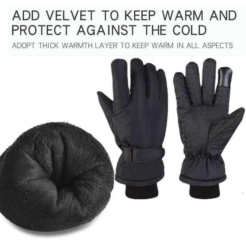 Men Winter Ski Waterproof Windproof Outdoor Sport Cycling Bike Bicycle Motorcycle Hiking Camping Hand Warm Gloves Y260115