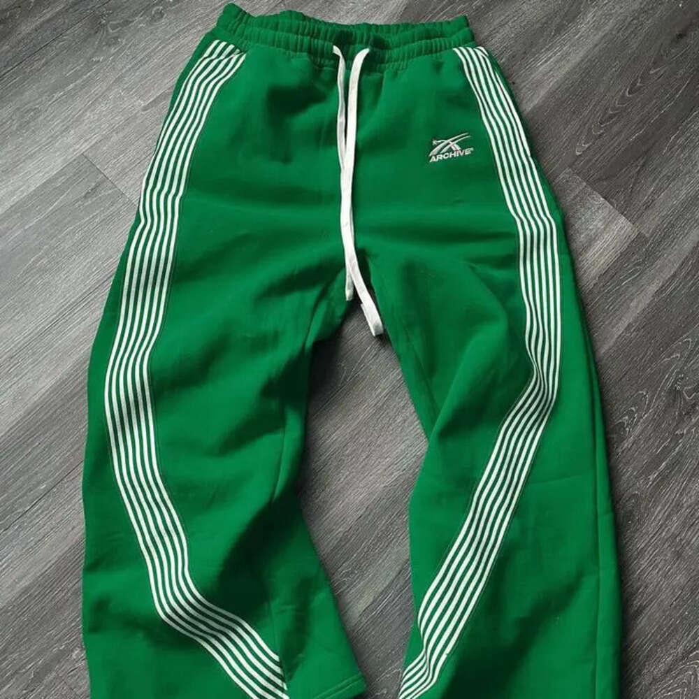 Men's Pants Streetwear Baggy Jogger for Men Side Stripe Sweatpants Multi-Color Sports Casual Fashion Wide Leg Pants clothing printed Men's C
