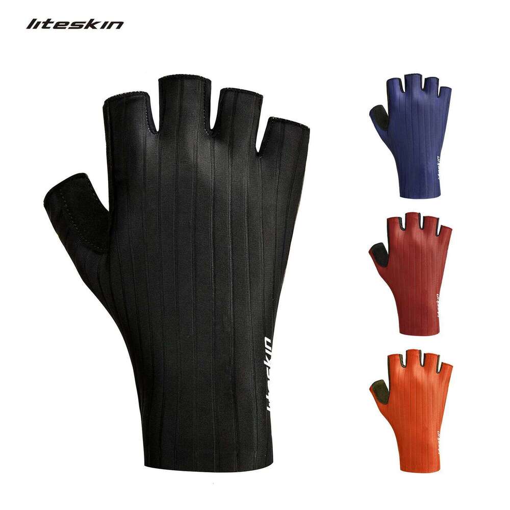 Liteskin Cycling Bike Half Finger Shockproof Wear Resistant Breathable Quick Dry Men Women MTB Road Bicycle Gloves Y260115