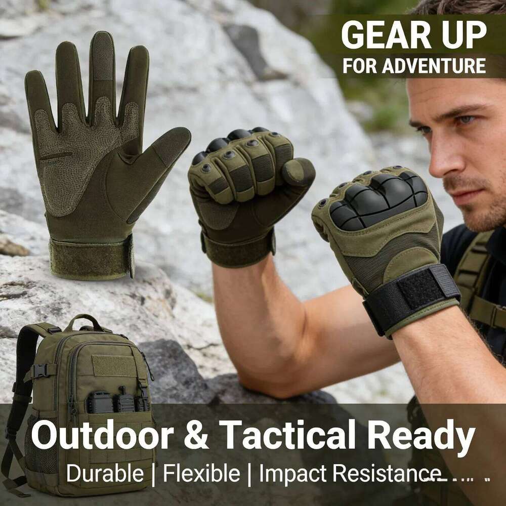 Outdoor Mountaineering Cycling Gloves Cut-resistant Wear-resistant Non-slip Touchscreen Design Training Protection Y260115
