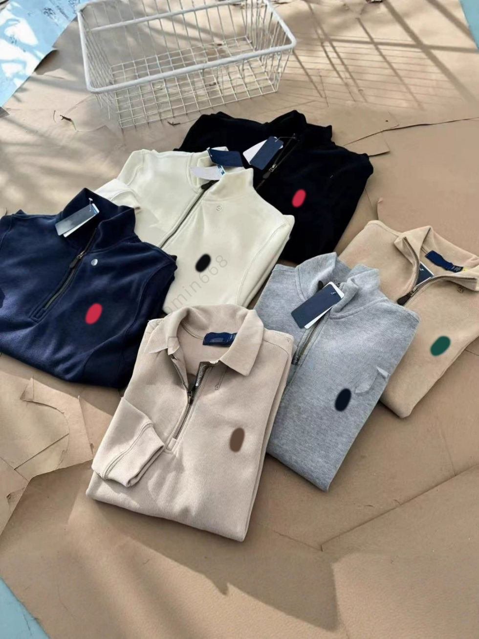 Half Zip Collar polo ralphmen quarter zip Men's Hoodies Sweater Embroidered Fashion Hoodie Sweatshirts Pullover Long Sleeved Shirt Tops polo ralphmen hoodie