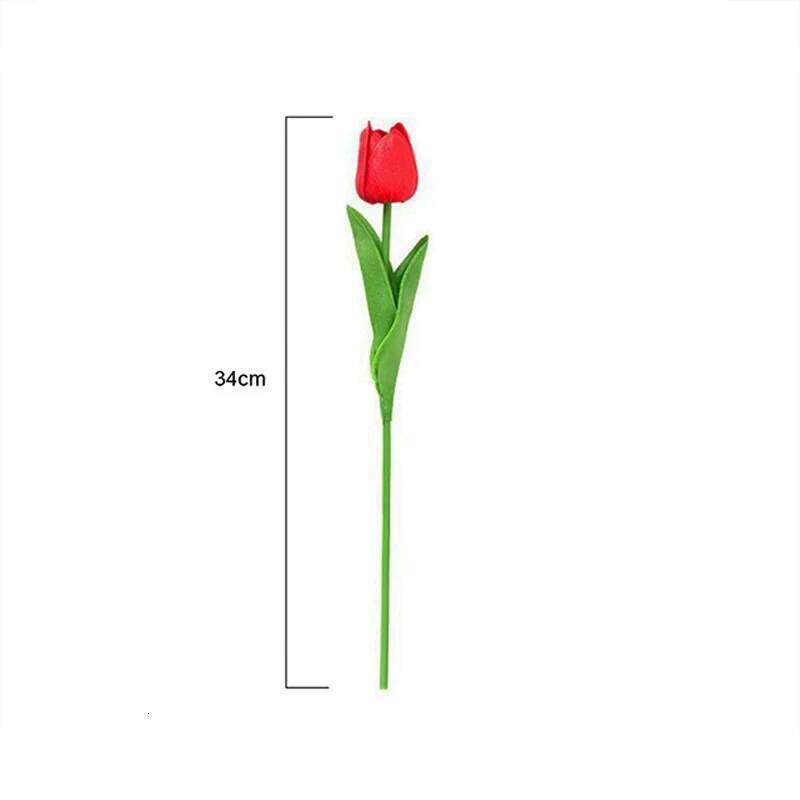 20pcs/3pc/5pc/10pc Silicone Artificial Tulip Bouquet with Stems for Home Wedding Decoration C260116