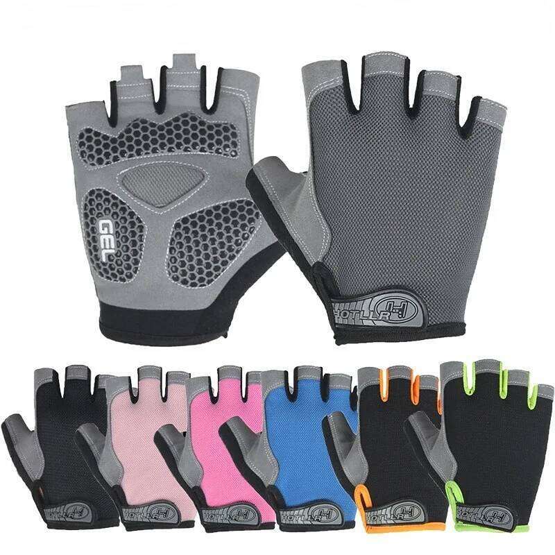Half Finger Cycling Breathable Non-slip Outdoor Sports Shock Absorption Lightweight Durable Gym Training Gloves Y260115