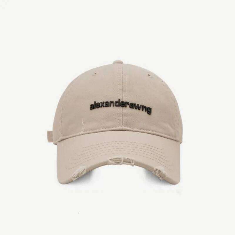 New Ripped Letter Embroidery Trendy Baseball Children Soft Top Showing Face Small Couple Big Head Casual Cap Men Y260115