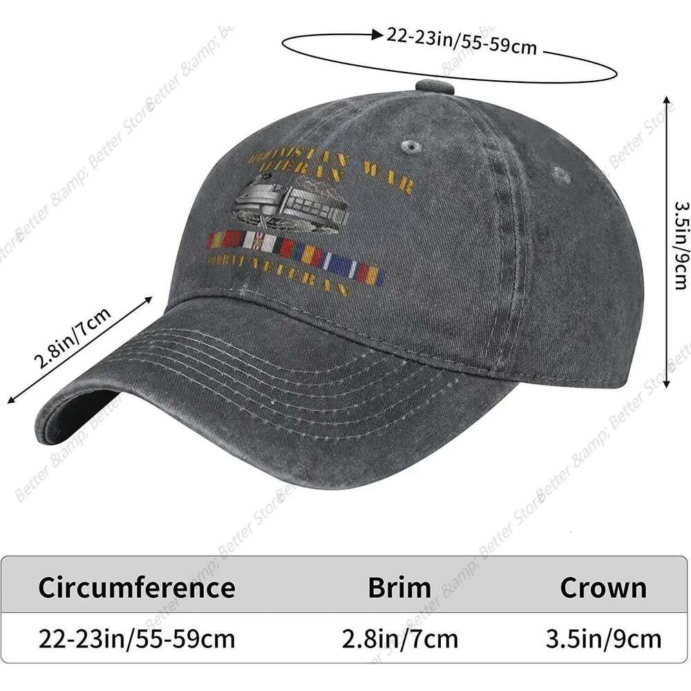 Afghanistan War Combat Veteran Baseball Caps Unisex Adjustable Sun Hat Can Be Washed Leisure Dad Hats Y260115