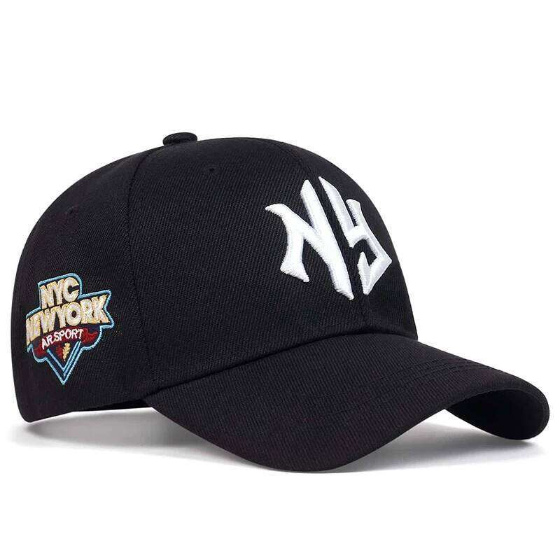 Unisex Letter NG Embroidery Side NYC NEW WORK Baseball Caps Spring and Autumn Outdoor Adjustable Casual Hats Sunscreen Hat Y260115