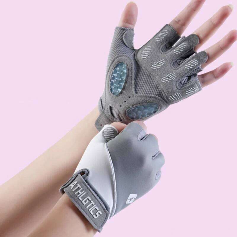 Women Half Finger Cycling Anti-Slip Shock Absorbent Breathable Fitness Bicycle Gloves for Sports Gym Training Bike Riding Y260115