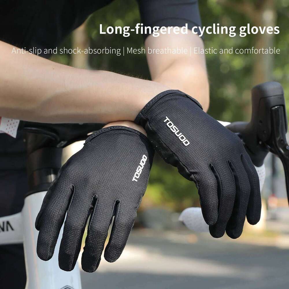 TOSUOD Cycling Breathable Moisture Wicking Non-Slip Shock Proof Touchscreen Biking Four-Season Gloves Y260115