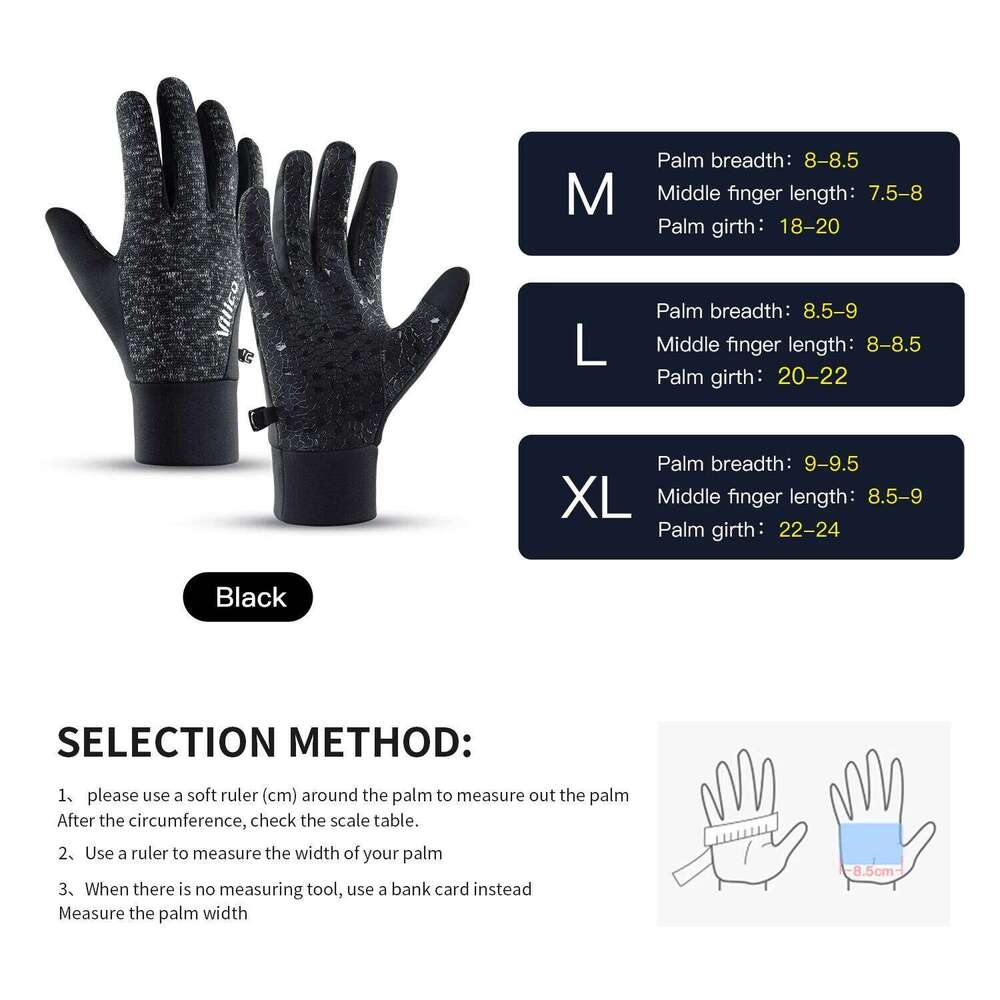Outdoor Running Men'S Warm Knitted Touchscreen Cycling Women'S Autumn Winter Thick Velvet Gloves Y260115