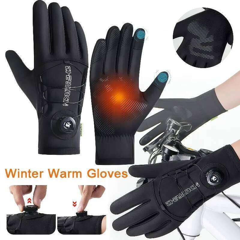 New Winter Gloves Men Women - Extended Thickened, Waterproof Windproof, Touchscreen for Skiing Cycling Cold-Weather Sports Y260115