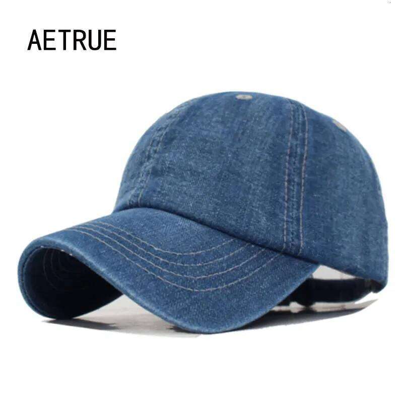 Washed Denim Jeans Women Snapback Hats Caps For Men Falt Bone Gorras Casquette Solid Male Dad Baseball Hat Cap Y260115