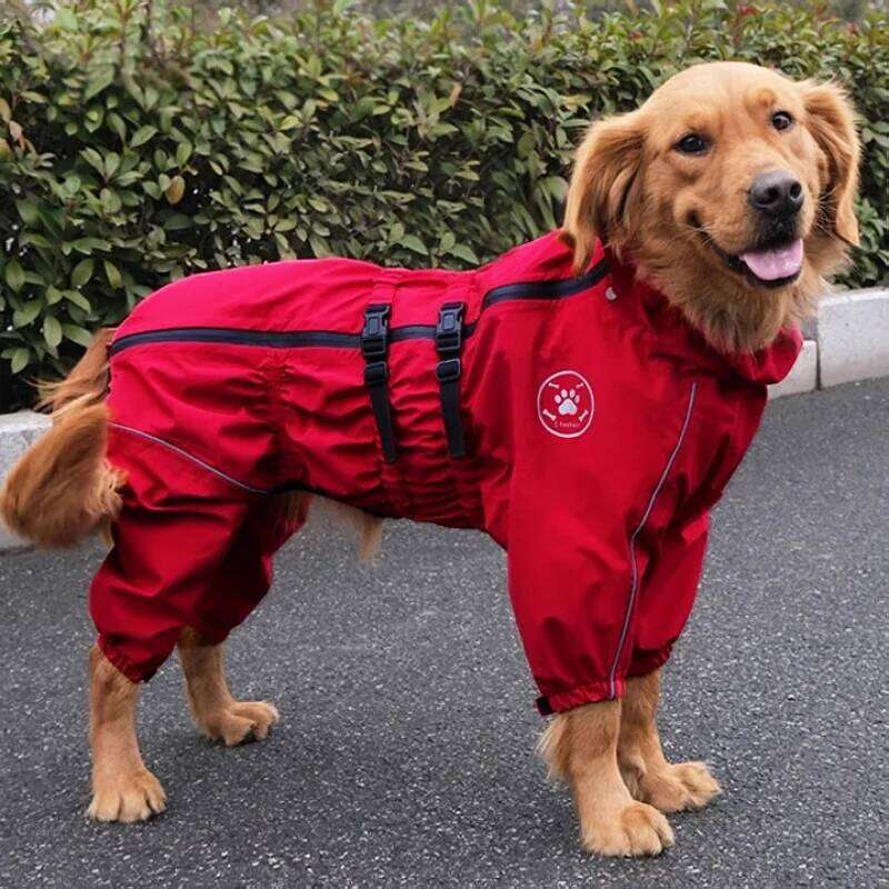 Famous brand Waterproof Pet Dog Outdoor Jacket Clothes Winter Warm Coat Big Jumpsuit Reflective Raincoat For Small Medium Large Dogs pupakaIK