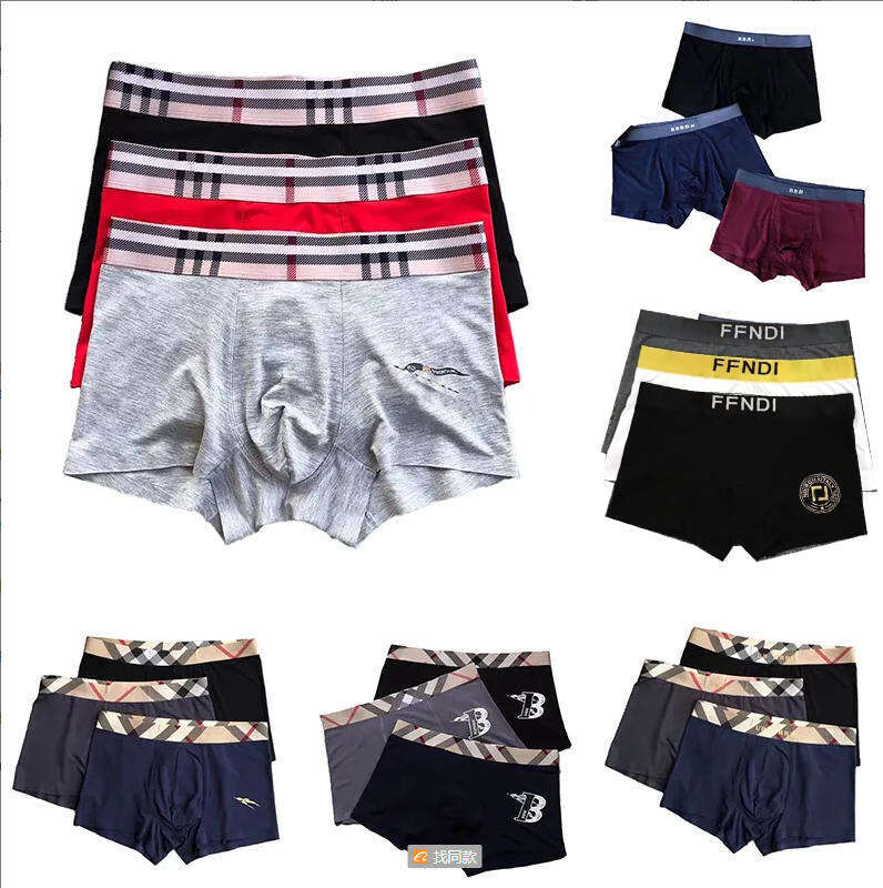 Designer Mens Underwears Boxer Mans Underpants Classic Letter Sexy Tight Waist Men Underwear 3 Pieces Pair with jeans