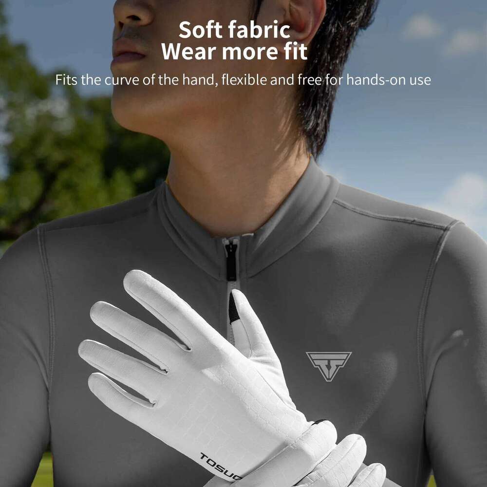 TOSUOD Shock-Absorbing Full Finger Cycling Gloves, Breathable Padded Bike Gloves for Road MTB Bicycle Men Women Spring Fall Y260115