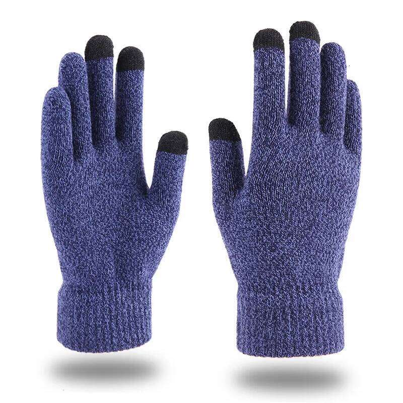 Elastic Winter Outdoor Sports Running Warm Touch Screen Gym Fitness Full Finger For Men Women Knitted Magic Gloves Y260115