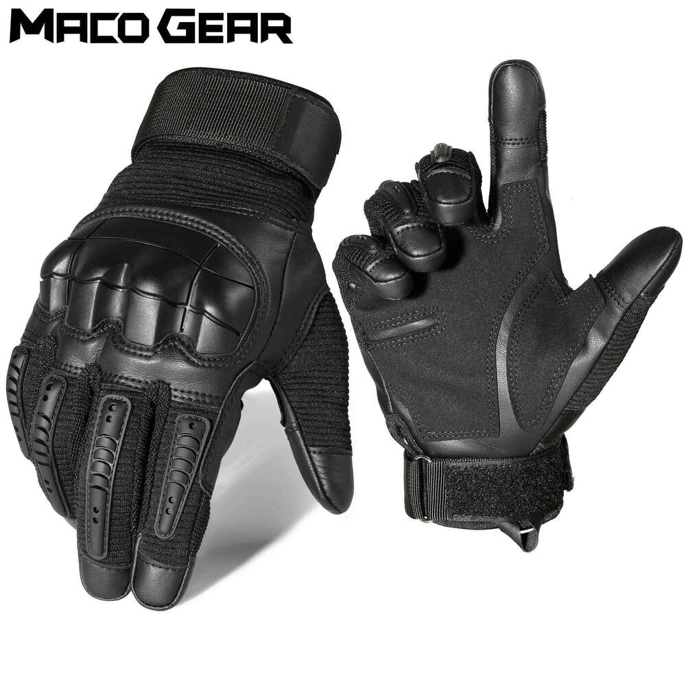 Tactical Gloves Touch Screen PU Leather Outdoor Cycling Sport Hiking Camping Hunting Shooting Bicycle Motorcycle Protective Gear Y260115