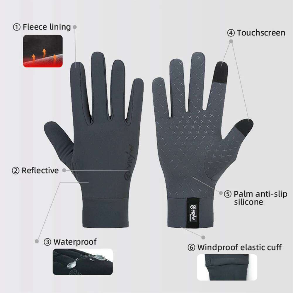 YKYWBIKE Full Finger Waterproof Autumn Winter Warm Touchscreen AntiSlip Skiing Army Cycling Snowboard Gloves Y260115