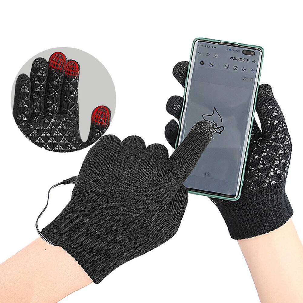 Winter Heated Gloves for Women Man Touch Touchscreen Thicken Thermal Arthritis Pain Relief USB Knitted Hand Warmer 1 Pair Y260115