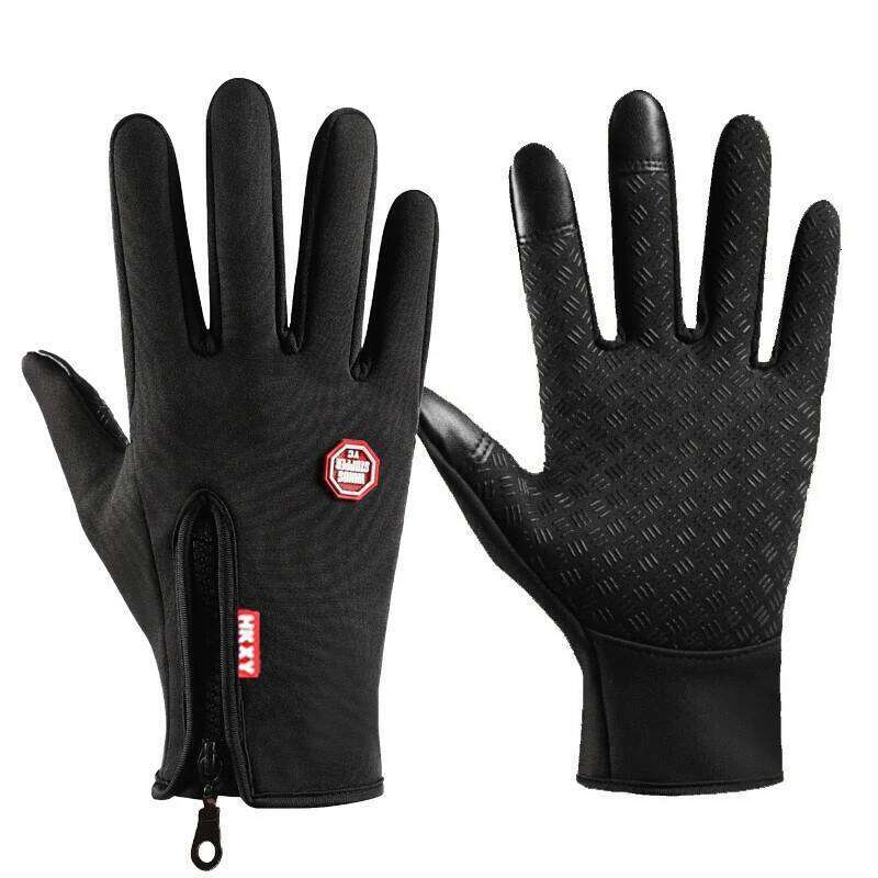 1pc Outdoor Double-Layer Thermal Lined Warm, Anti-Slip, Waterproof, Touchscreen Compatible,Windproof Sports & Cycling Gloves Y260115