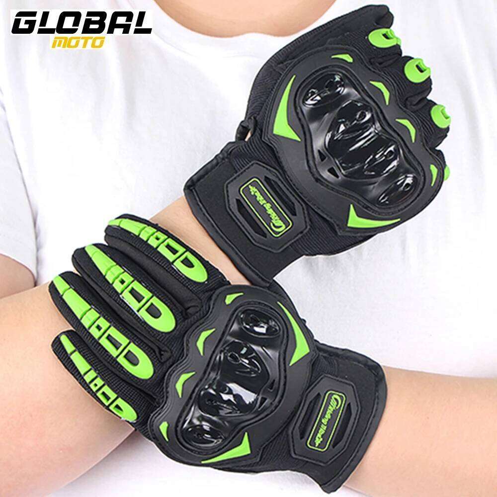 Motorcycle Full Finger Protective Breathable Motorbike Anti-slip Outdoor Moto Riding Gloves Touch Screen M-2XL Y260115