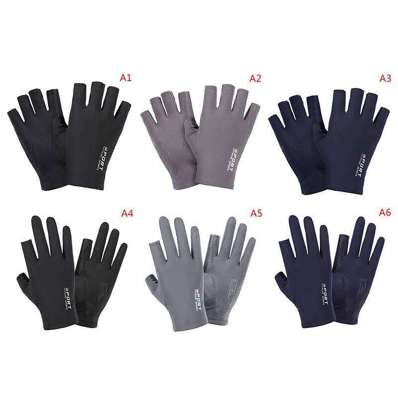 1 Pair Motorcycle Breathable Ice Silk Non-Slip Anti-UV Outdoor Sports Rider Protective Hand Gloves Free shipping Y260115