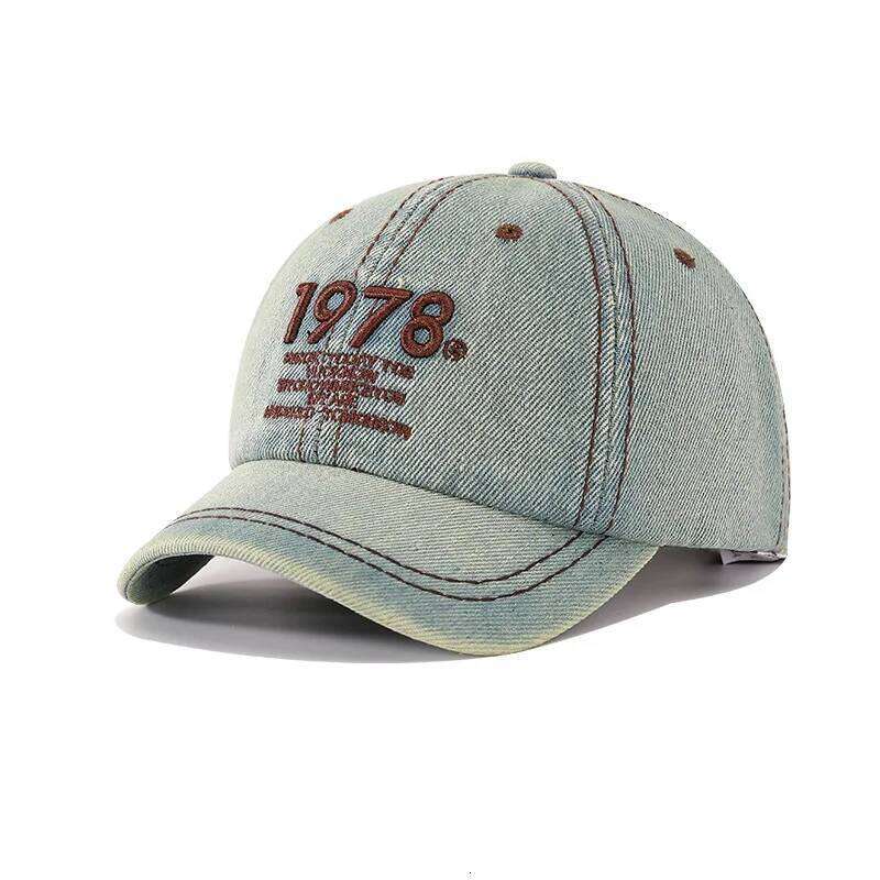 Numbers Letters Embroidered Baseball Cap for Children Girls Boys Denim Caps Spring Autumn Outdoor Sun Hats 3-8 Years 52-54cm Y260115