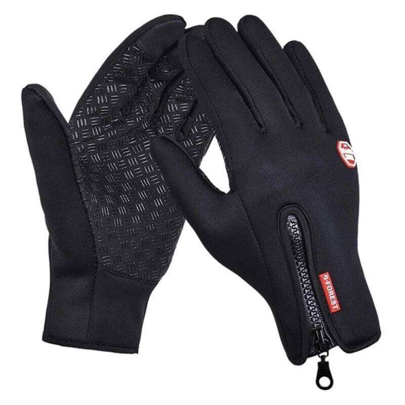 Winter Warm Men's Women Touchscreen Outdoor Sport Fishing Splash-proof Skiing Cycling Snowboard Nonslip Zipper Gloves Y260115